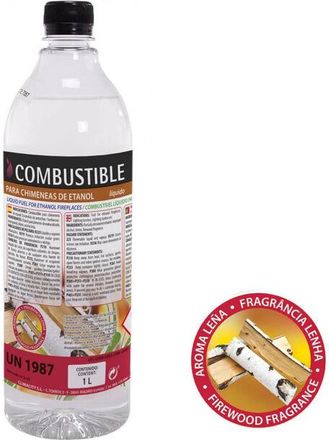 Purline Purline - Combustible Etanol De Origen Natural Aroma Madera. Caja 12 Botellas De 1l
