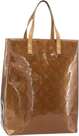 Louis Vuitton Pre-owned Leren Tote Bag - Dames - Vintage Shopper - Bruin - ONE Size - Leer - Vintage
