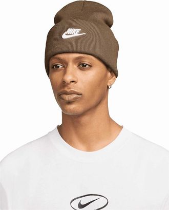 Nike Mens Nike Unisex Adult Futura Peak Beanie - Brown - Size: ONE size