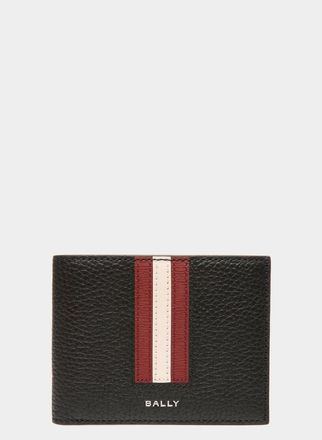 Bally Ribbon Bifold Wallet in Black/ballyred+Pall at Nordstrom