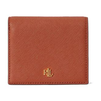 Ralph Lauren Cartera compacta de piel Crosshatch - Accessories - Mujer - Rojo - ONE SIZE