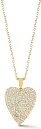 Glaze Jewelry Pav&eacute; Heart Pendant Necklace in Gold at Nordstrom Rack