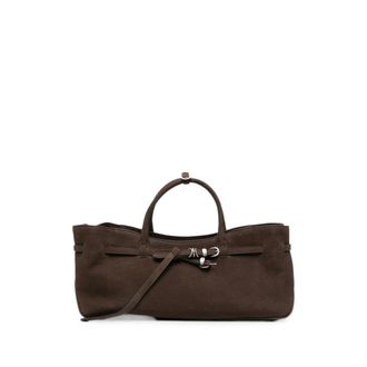 Margesherwood Grandma Used Belted Suede Tote Bag