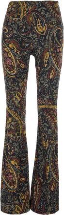 Etro Uitlopende broek - Dames - Wijde Broeken - Veelkleurig - M - Broeken