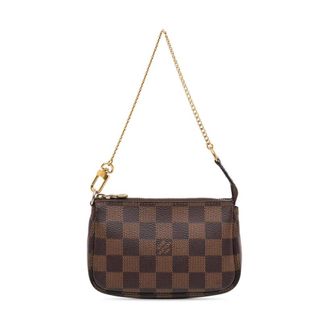 Louis Vuitton Pre-owned Shoulder Bags, female, Brown, Size: ONE SIZE Pre-owned Mini Pochette Accessoires