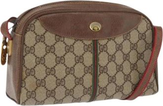 Gucci Pre-owned Cross Body Bags, female, Beige, Size: ONE SIZE Pre-owned Plastic Crossbody Bag