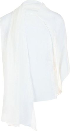 Ferragamo Asymmetrical Shawl Blouse