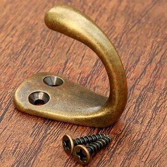 OEM Paquete De 3 Ganchos Para Abrigos De Lat&oacute;n Cl&aacute;sico De Lat&oacute;n Antiguo Estilo Vintage Moderno Montaje En Pared Para Ba&ntilde;o/dormitorio