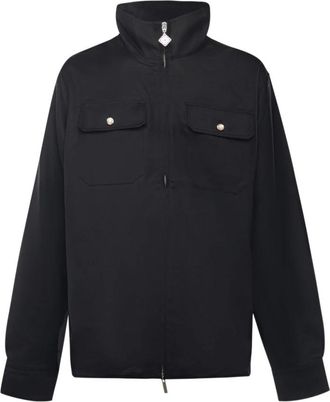 Casablanca Wool Workwear Jacket - Heren - Zomerjassen - Zwart - L - Katoen - Jassen