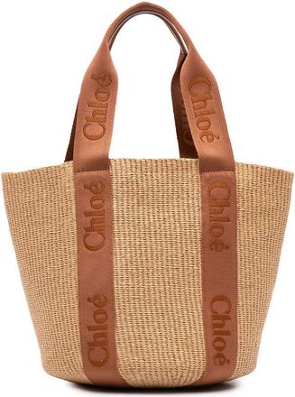 Chlo&eacute; Pre-owned Chloe Large Raffia Woody Basket Tote Ladies XPNT9T4V9U2H9M4D