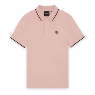 Lyle & Scott Tops, Heren, Roze, 2Xl, Katoen, Tipped Polo Shirt
