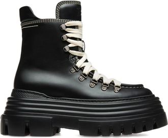 Bally Graciella laced-leather boots - Black