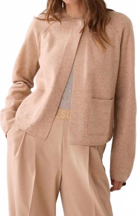 Summum Lambswool Cardigan In Camel