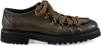 Calce Sneakers in pelle con lacci - Verde