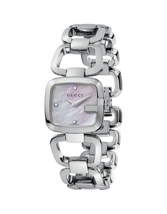 Gucci Womens Gucci YA125502 Silver Ladies Mother of Pearl Watch