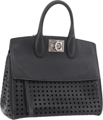 Ferragamo Pre-owned Hand Bag - Dames - Vintage Handtas - Zwart - ONE Size - Vintage