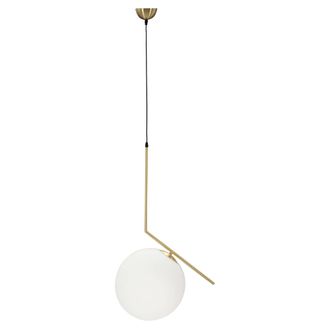 Dmora L&aacute;mpara De Techo Granad, Interior, Clase Energ&eacute;tica A++, Color Estructura Oro, Blanco