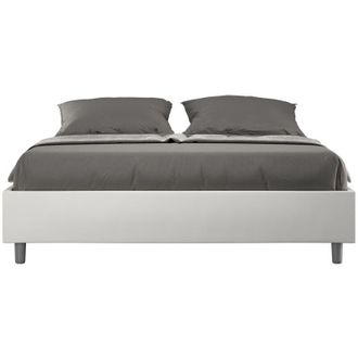 Les Tendances Azelia Sommier Cama L.140 D.190 Malla Y Contenedor Blanco