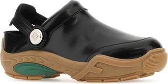 Fendi Mens Lab Mule Black Calf