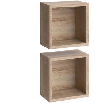 Vicco Mobile bagno Senyo, Sonoma, 25 x 25 cm Set di 2