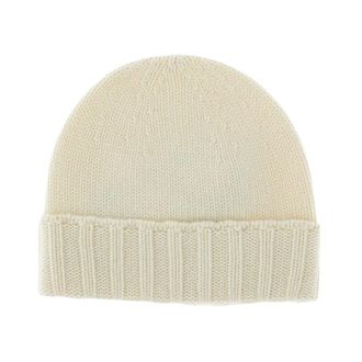 Drumohr Beanie - Dames - Hoeden - Wit - ONE Size - Wol - Accessoires
