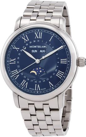 Montblanc Star Legacy Automatic Blue Dial Mens Watch MB130968