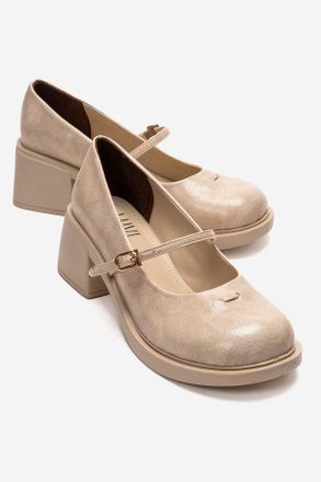 Prologue Luanda Mary Jane schoenen met blokhak