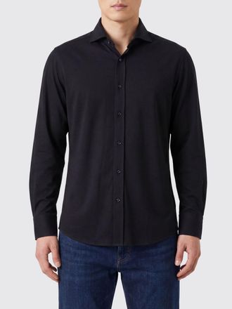 Brunello Cucinelli Camicia slim fit in cotone con collo francese
