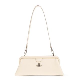 Vivienne Westwood Shoulder Bags, female, Beige, Size: ONE SIZE Jane Frame Purse