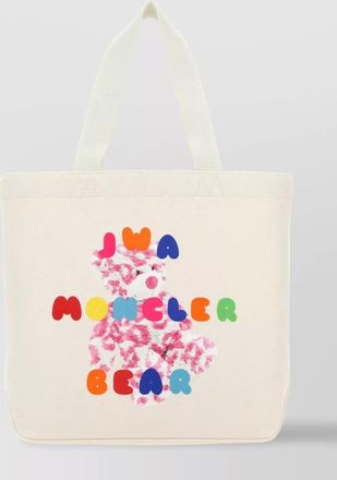 Moncler jw anderson tote bag with fabric handles and printed design