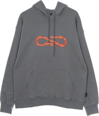 PROPAGANDA Flame Hoodie Grijs Sweatshirt met lange mouwen - Heren - Hoodies - Grijs - L - Katoen - Hoodies & sweatvesten