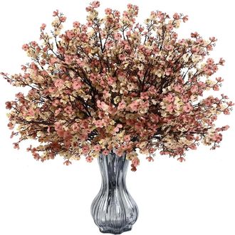 OEM Seis Ramos De Paniculata Artificial De Seda, Con Un Aspecto Muy Realista, Perfectos Para Oto&ntilde;o, Acci&oacute;n De Gracias, Decoraciones Oto&ntilde;ales Y Arreglos Fl