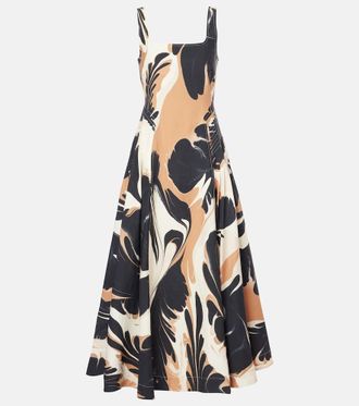 SIMKHAI Abito lungo Paola con stampa