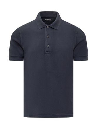 Tom Ford Logo Embroidered Polo Shirt
