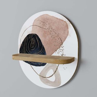 OEM Formas Coloridas Estante Ovalado