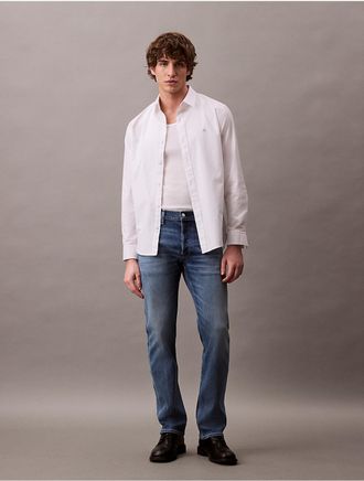 Calvin Klein Jeans Calvin Klein Mens Slim Straight Fit Jeans - Blue - 29W x 30L