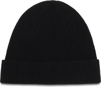 Kiton Mens Wool Beanie Hat Nero Merino Ovis Aries E Hairbands