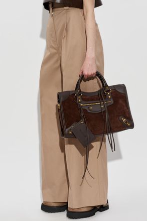 Balenciaga Le City Medium Bag, Womens, Brown