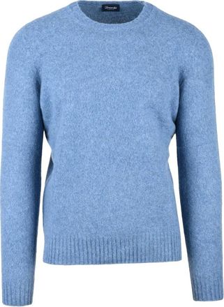 Drumohr Wool Crew Neck Pullover - Light Blue