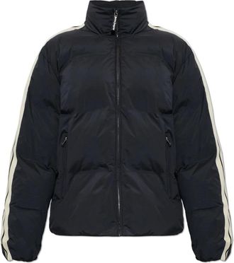 Palm Angels Ge&iuml;soleerd jack met opstaande kraag - Heren - Jassen - Zwart - Maat: L Leer