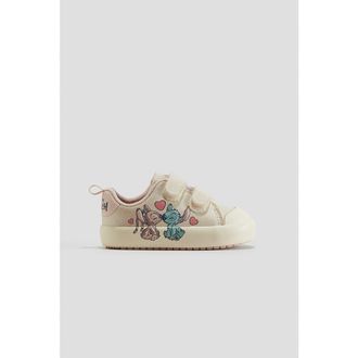 H&M Printed Trainers in Light Beige/lilo & Stitch at Nordstrom, Size 8.5