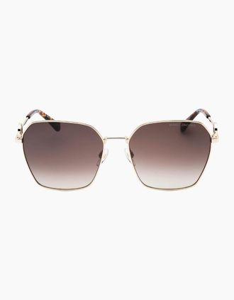 Marc Jacobs Womens Marc Jacobs Gold Havana Detail Sunglasses - Size: ONE size
