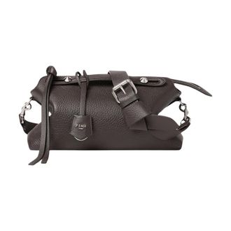 Fendi By The Way Soft Medium Boston Bag - Dames - Tassen - Zwart - Maat: ONE Size Leer