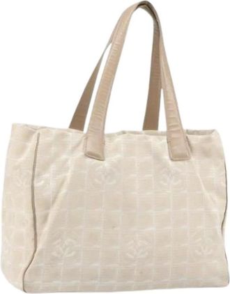Chanel Pre-owned Tote Bags, female, Beige, Size: ONE SIZE Pre-owned Vintage Tote Bag