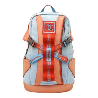 Chanel Pre-owned Backpacks, female, Multicolor, Size: ONE SIZE Pre-owned Canvas Backpack