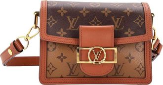 Louis Vuitton Brown Reverse Monogram Canvas Dauphine Mini (Authentic Pre- Loved)