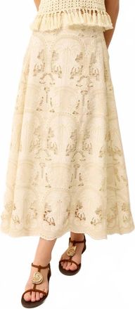 Marie Oliver Emryn A-Line Maxi Skirt In Shore