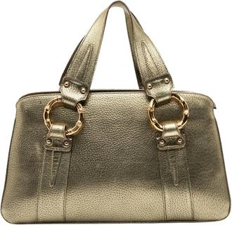 Gucci Pre-owned Top Handle Bag - Dames - Vintage Handtas - Geel - ONE Size - Vintage