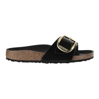 Birkenstock Sliders, male, Black, Size: 5 US Madrid Big Shine Sandals