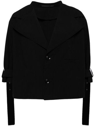Yohji Yamamoto Blazer con revers ampi - Nero